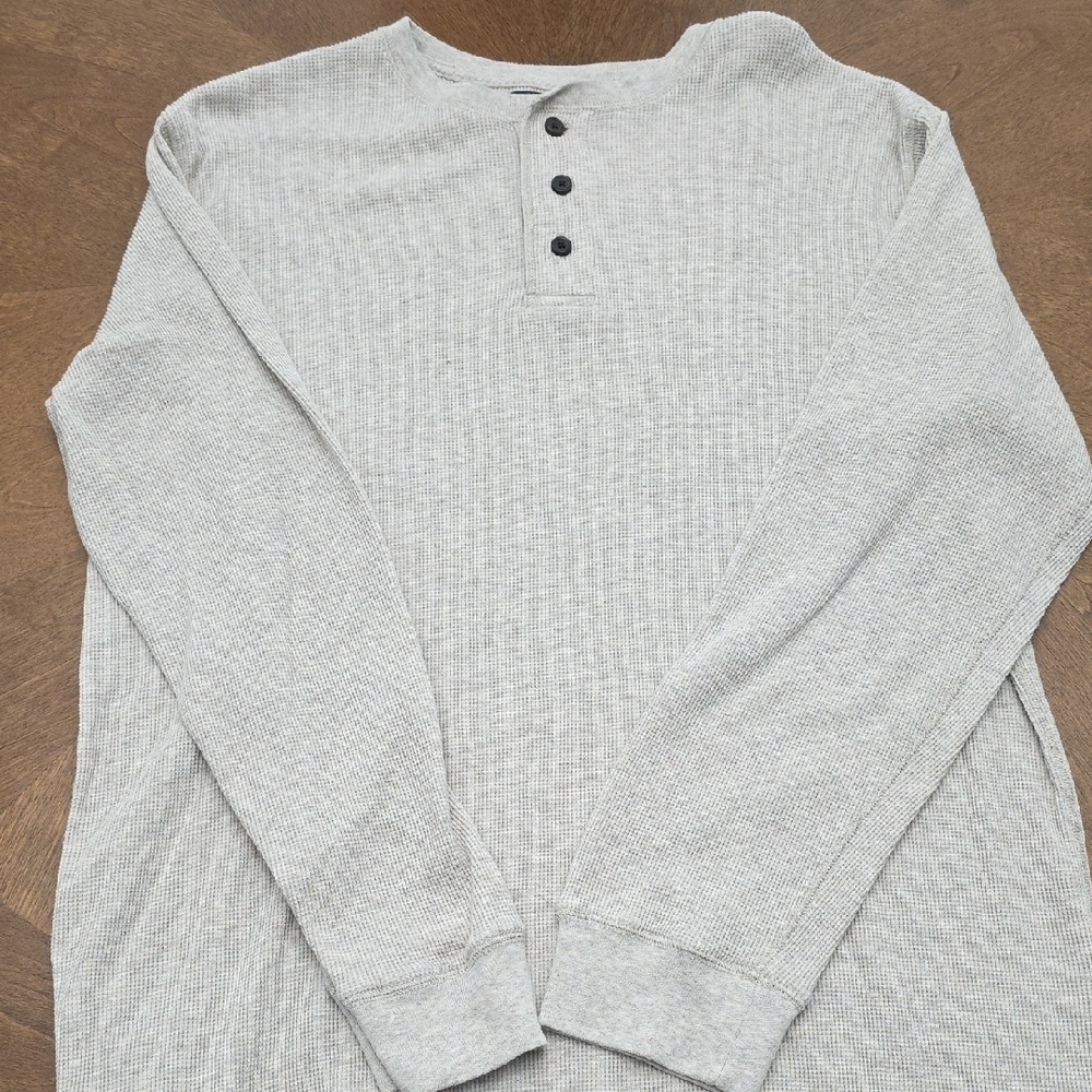 Saddlebred Cream Waffle Knit Henley